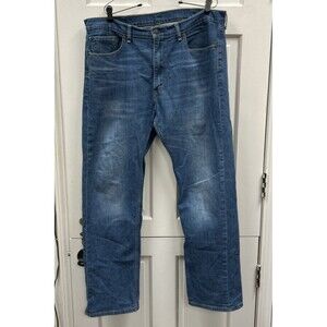 Levi Strauss 505 Regular Mens Medium Wash Size 38x32 Straight Leg Worn